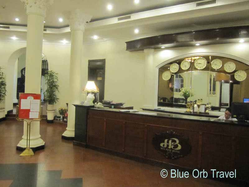 Reception Desk at the Hoa Binh Hotel
