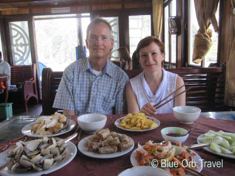 Lunch on Halong Bay Tour Boat