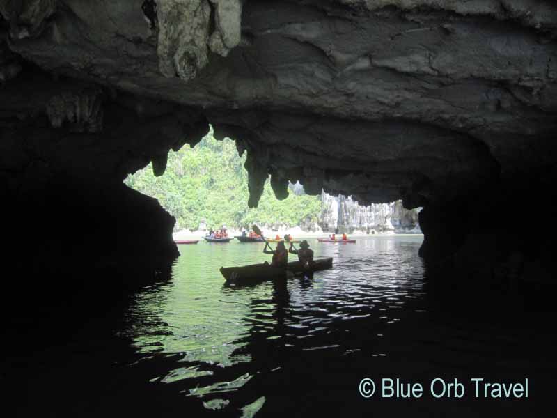 Kayaks on Halong Bay