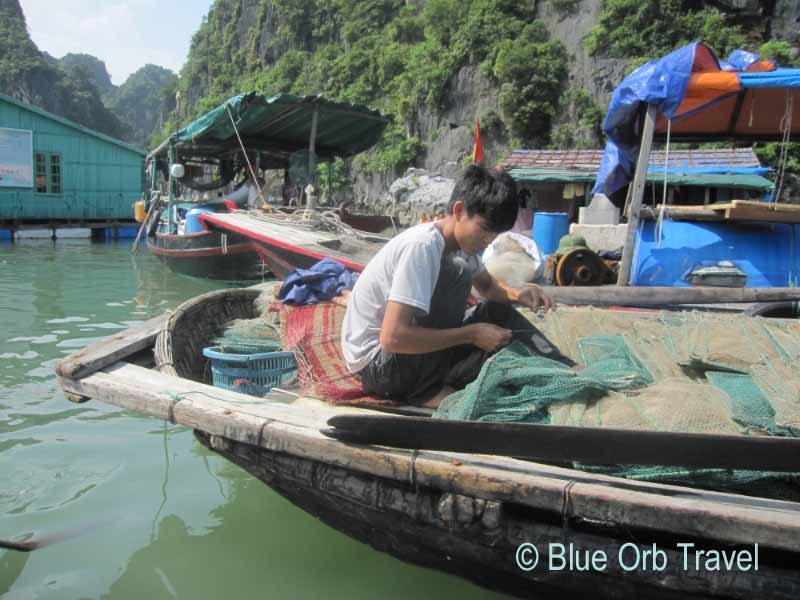 Fisherman on Halong Bay