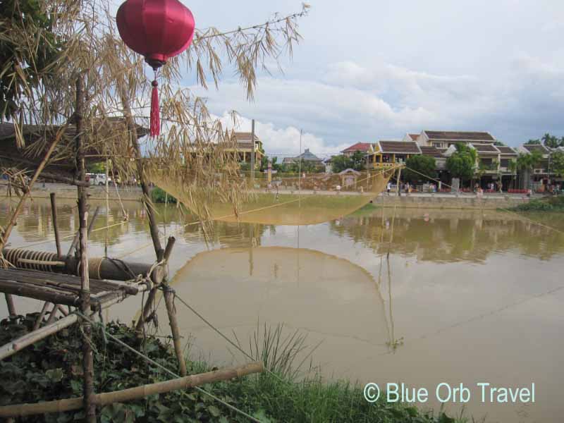 Fishing Nets Over the Thu Bon River, Hoi An, Vietnam