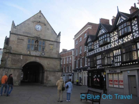 Old Market Hall in the Square, Shrewsbury, England