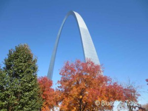 The St. Louis Gateway Arch in Fall