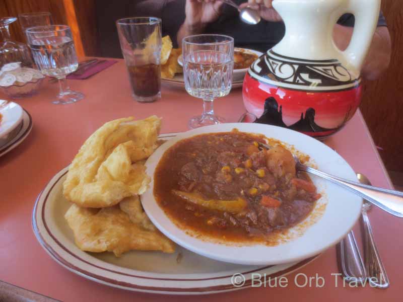 Navajo Fry Bread and Stew at Goulding's Restaurant