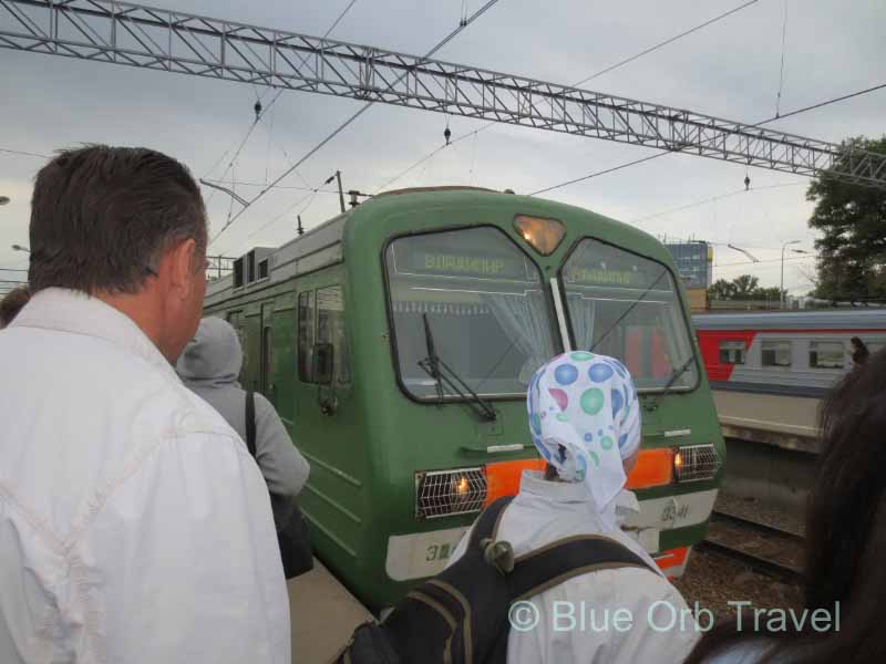 Boarding the Trans-Siberian Railway in Moscow, Russia