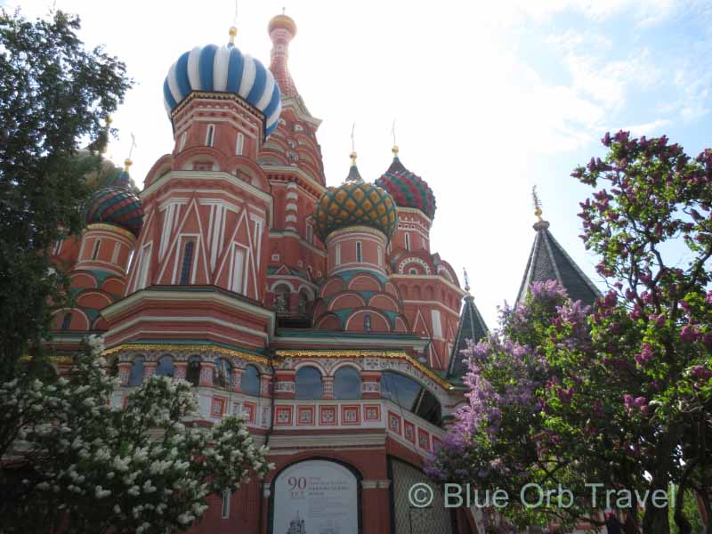 Lilacs in Bloom St. Basil's Cathedral, Moscow